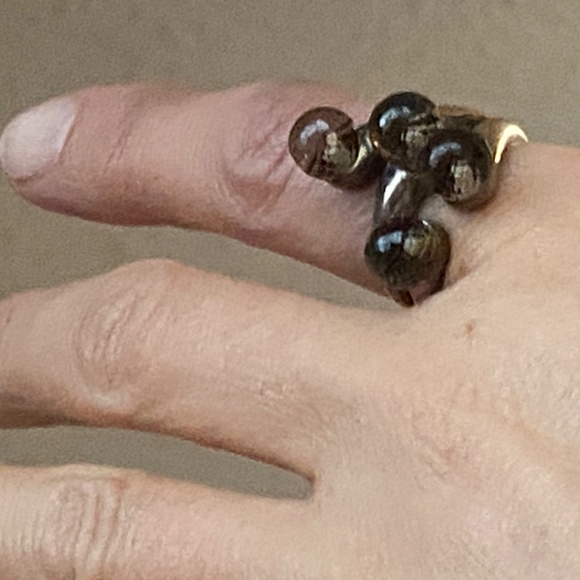 925 Sterling Silver & Faceted Smokey quartz Ring - Picture 3 of 16